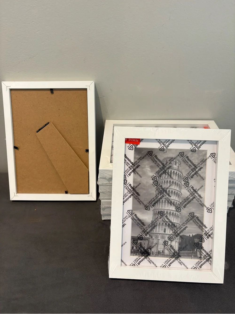 Set of 9 White wood Decorative Photo Frame -  NWT